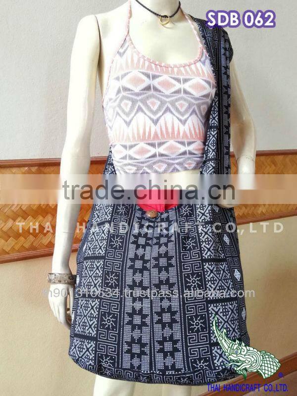 Thai Large Cotton Shoulder Hippie Boho Hobo Sling Crossbody Yaam