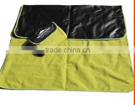 100% polyester designer waterproof polar fleece picnic rug