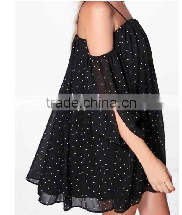 New Design Summer Female Chiffon Sexy Shirt V-neck Sleeveless Chiffon T-shirt