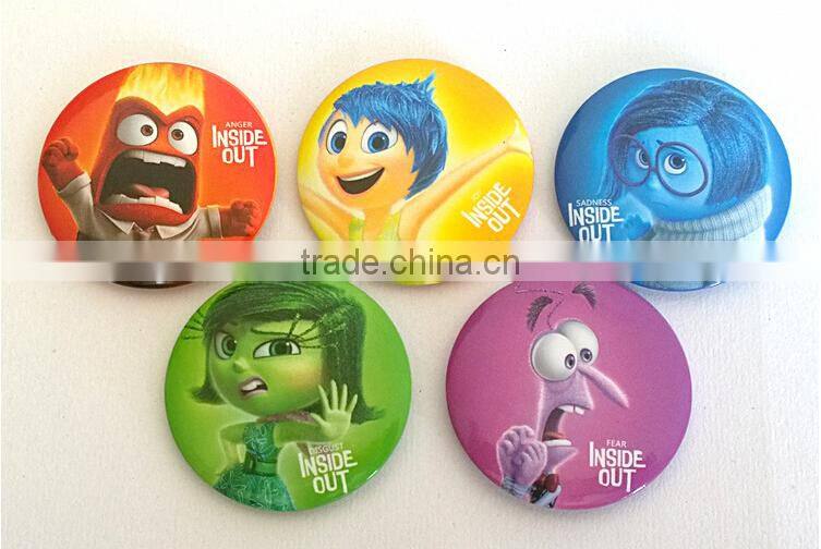 inside out cartoon characters decorative breastpin