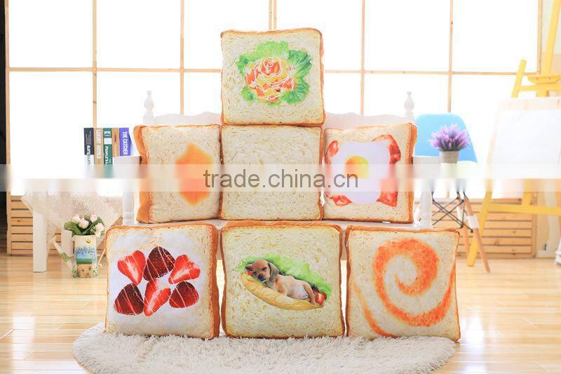 cushion pillow soft cat bed toast butter egg funny sponge cushion