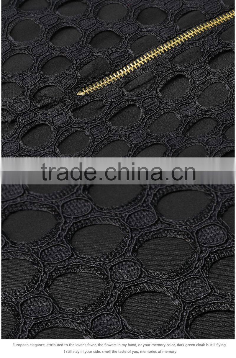 OEM fashion latest black dresses , lace wholesale women dresses summer
