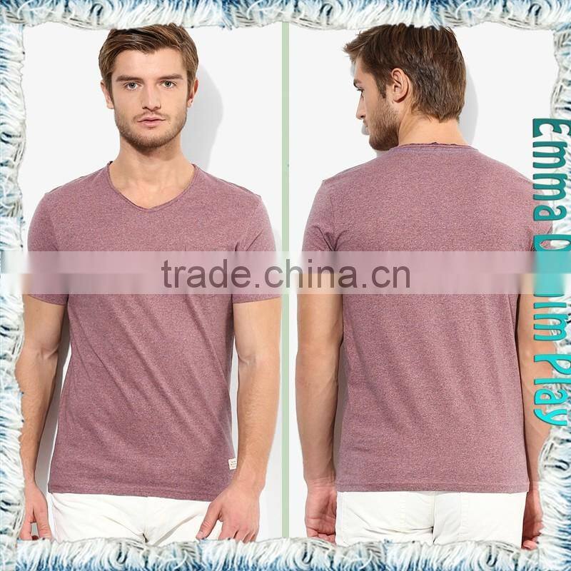 New Custom Design Mens Organic Cotton Round Neck T-Shirts