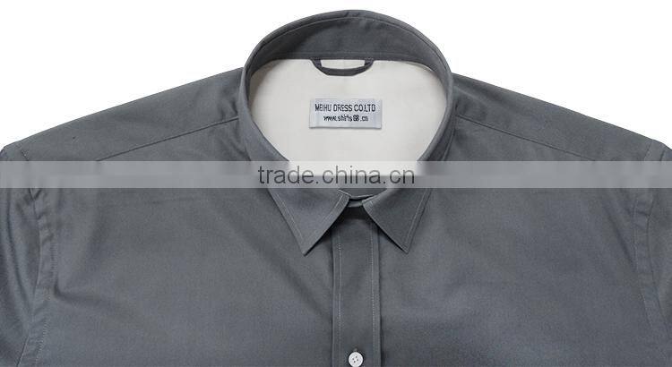 contrast shirt 100%cotton shirt man shirt with tailor's loop