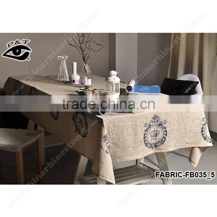 Vintage canvas textile cotton indian embroidered curtain fabric for household