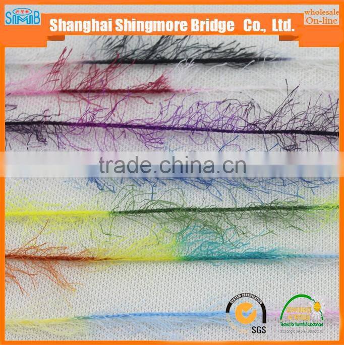 China feather yarn gold supplier hot wholesale OEKO-Tex Standard quality lurex feather yarn for yarns knitting