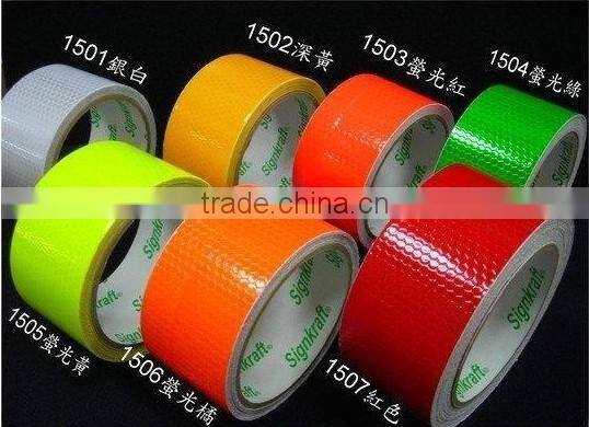 Easy Removable white red reflective tape car/vehicle safety warning sticker