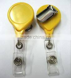 silver chrome Badge reel