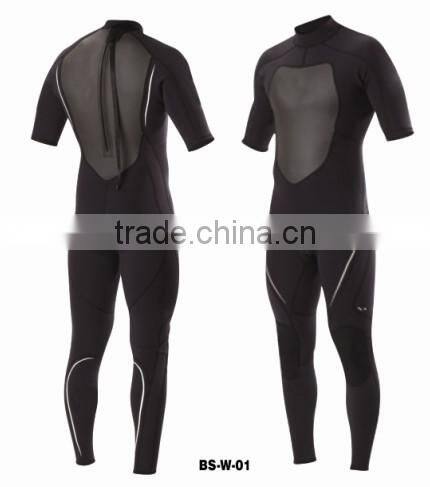 short sleeves neoprene diving wetsuits for men