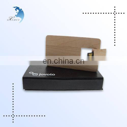 Wholesale good quality wooden gift USB card 2.0 flash drive