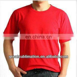 100% Cotton men T-shirt for sublimation