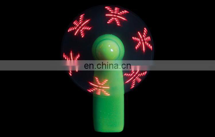 Promotional Items Fancy Gift 11 Led Lights Hand Fan With Message
