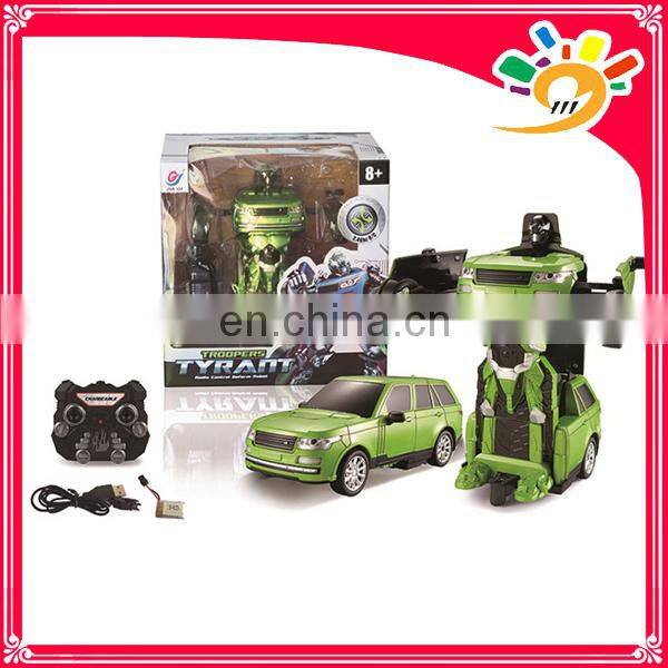 2.4G car transform robot toy Remote control car rc robot