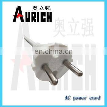 Ac power cord used widely in Europe VDE certification;electric wires
