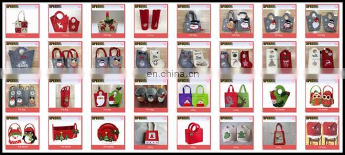 Snowman shaped felt Christmas gift basket,christmas gift bag