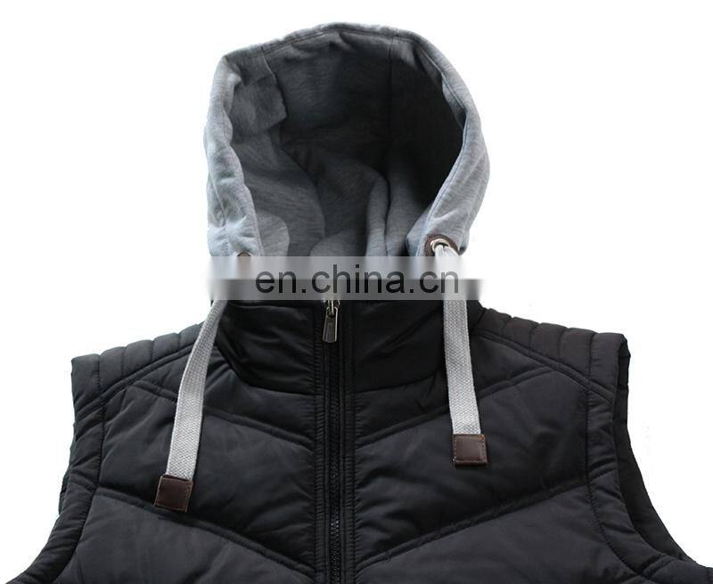 2017 men winter padded vest , cheap price quilted vest for man