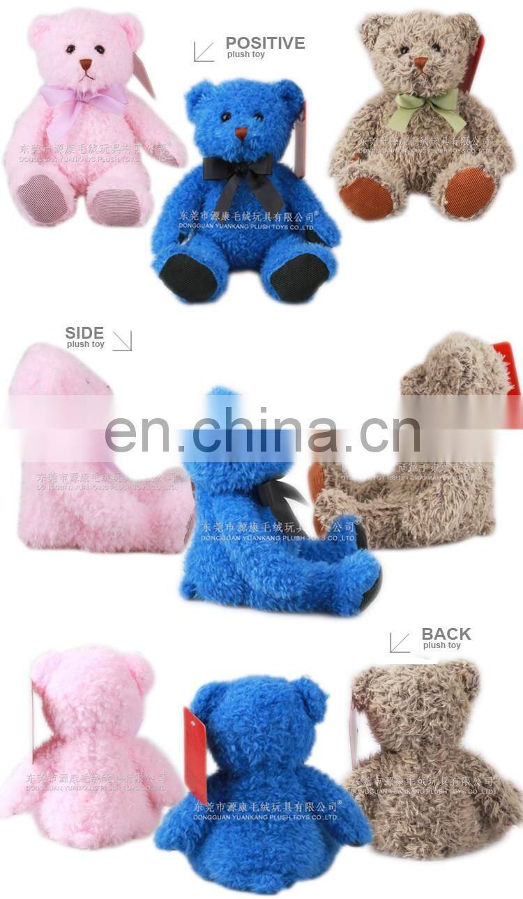 Custom colourful 100% PP cotton plush teddy bear