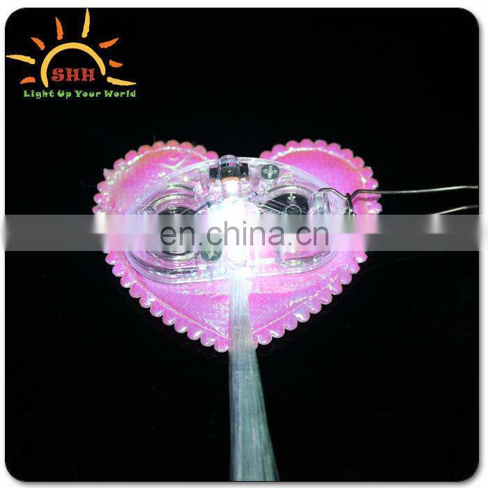 Magic light up optical fibre braid with LEDs for nightclub