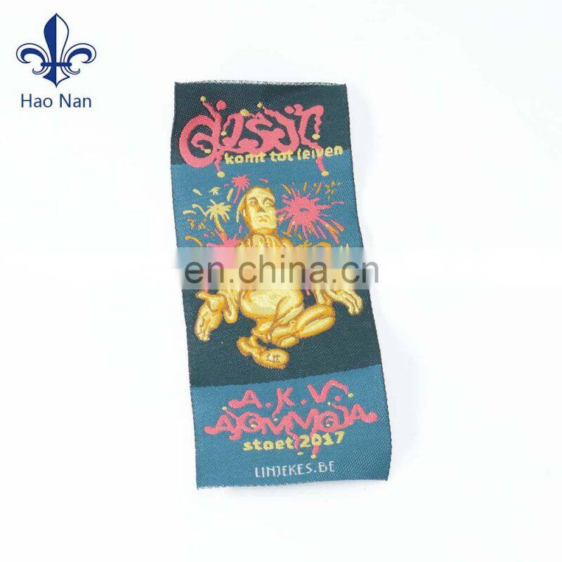 high quality woven label with custom designs for garment
