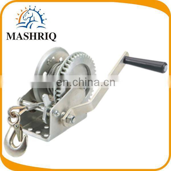 1200lbs steel cable manual hand winch