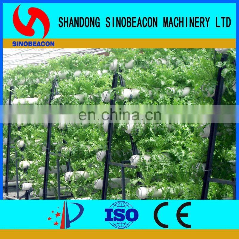 Commercial Hydroponics Greenhouse With Vertical NFT PVC Pipe