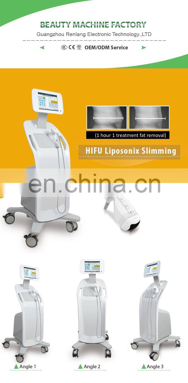 Renlang vertical liposonic slimming machine for body/Waist weight lost with 8mm and 13mm head