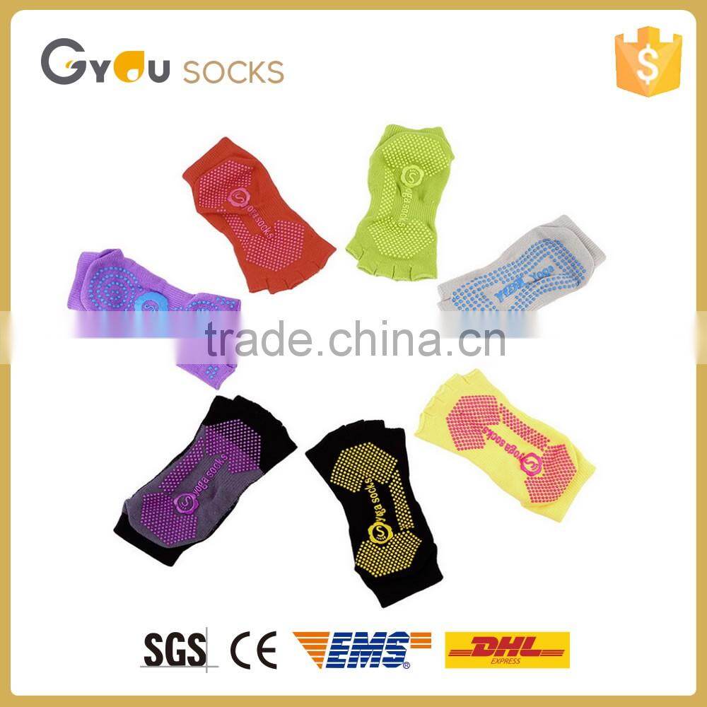Autumn Male and Female Movement Yoga Non-slip Five Toe Short Cotton Socks