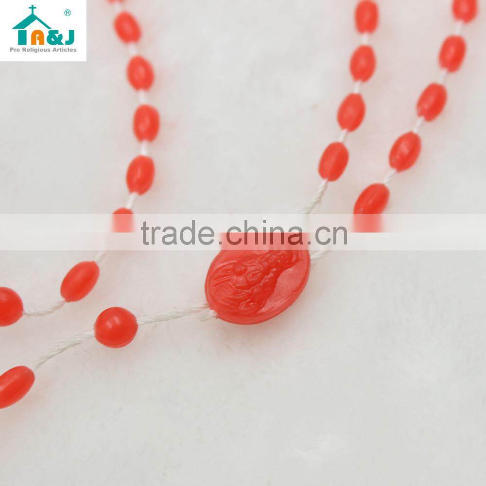 Glow-in-the-Dark Plastic Bead Rosary