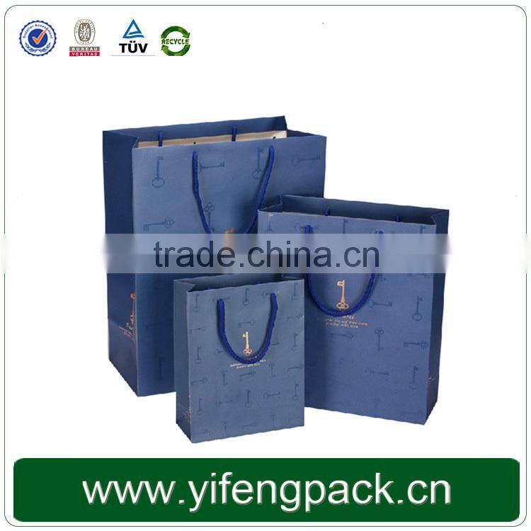 High Quality Glossy Candle Paper Bag With Color Printing