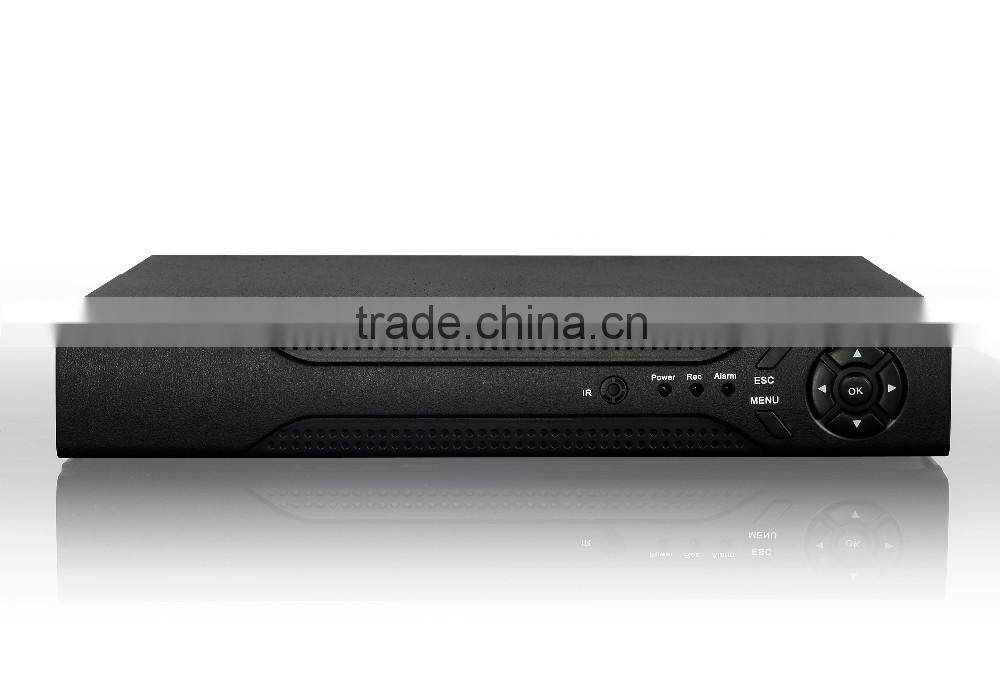 PTZ control 16ch AHD/HVR/NVR Three in one free client software h.264 dvr with 1 sata port 6tb