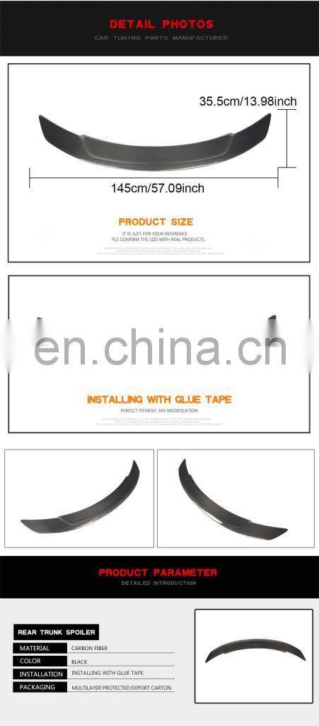 Carbon Fiber Car Wing Spoiler for Mercedes Benz W213 E200 E350 E63 AMG Sedan 2016-2019
