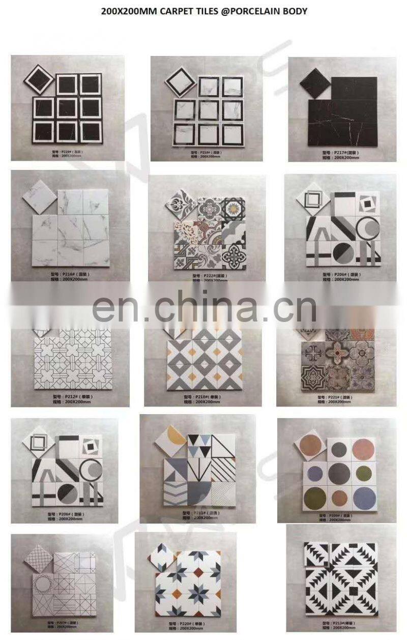 Small cheap decoration 200x200mm flower tile