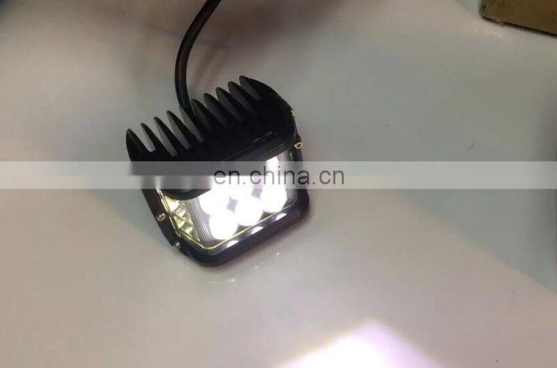 LED6496 LED WORK LIGHT Aluminum Alloy led spotlights driving lights Imitation 48W white and blue flash 9-48V LANTSUN