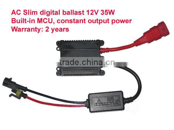 High quality AC slim digital ballast 35W for xenon kits, 2 years' warranty, constant output power