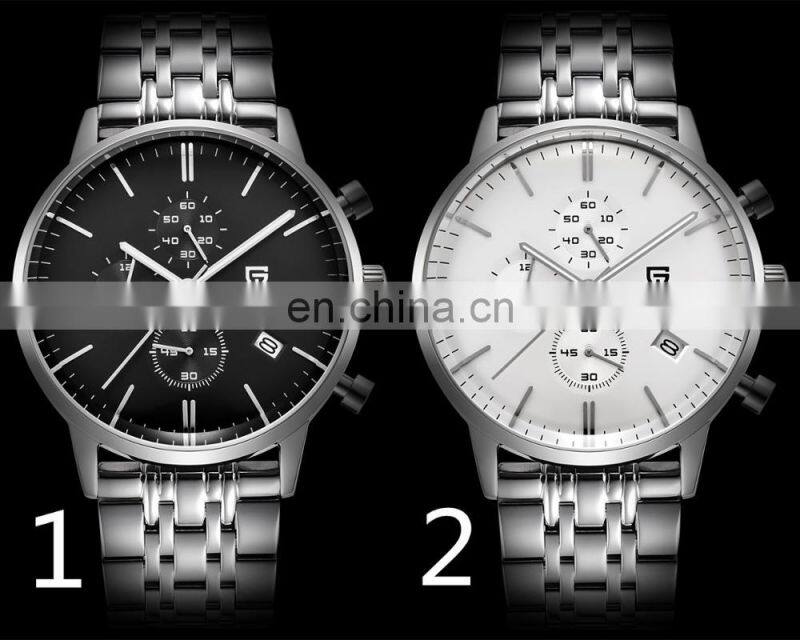 PAGANI DESIGN 2720K Top Brand Luxury Stainless Steel Clock Simple Chronograph Waterproof Sport Military Quartz Men Watches