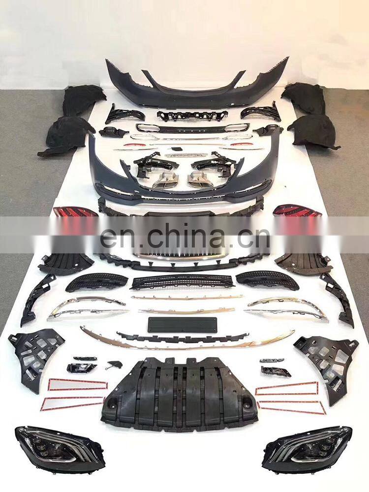 Hot selling auto body parts S class W221 upgrade to W222 Maybach style body kit
