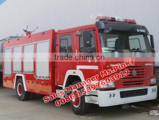 Sinotruk HOWO 8Tons Water Fire Fighting Vehicle Fire Truck With Water and Foam Tanker For Sales Call Ms.Pinky 0086 15897603919 W