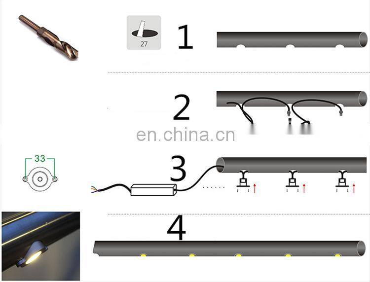 Stairs Stainless Cable IP67 Waterproof Interior Exterior Outdoor Handrail Led Light