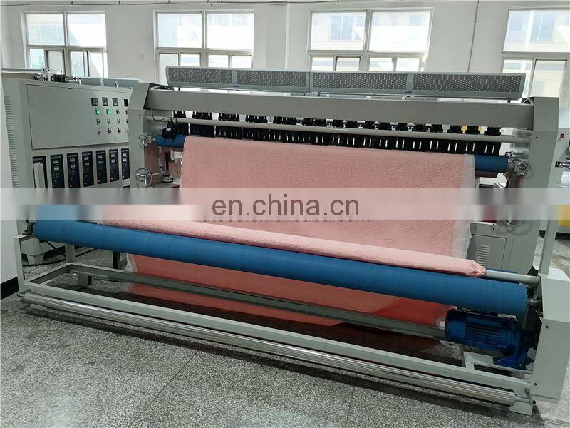 UT3000S ultrasonic fabric embroidery quilt quilting sewing machine with cross cutter