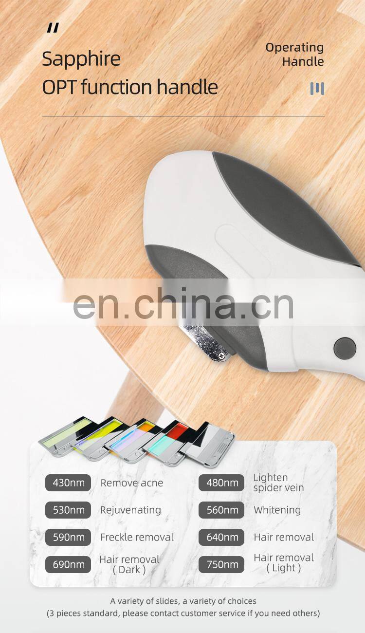 Multifunctional elight+ipl Opt Super Hair Removal skin Rejuvenation Rf E Light Ipl Laser Machine permanent hair removal ipl