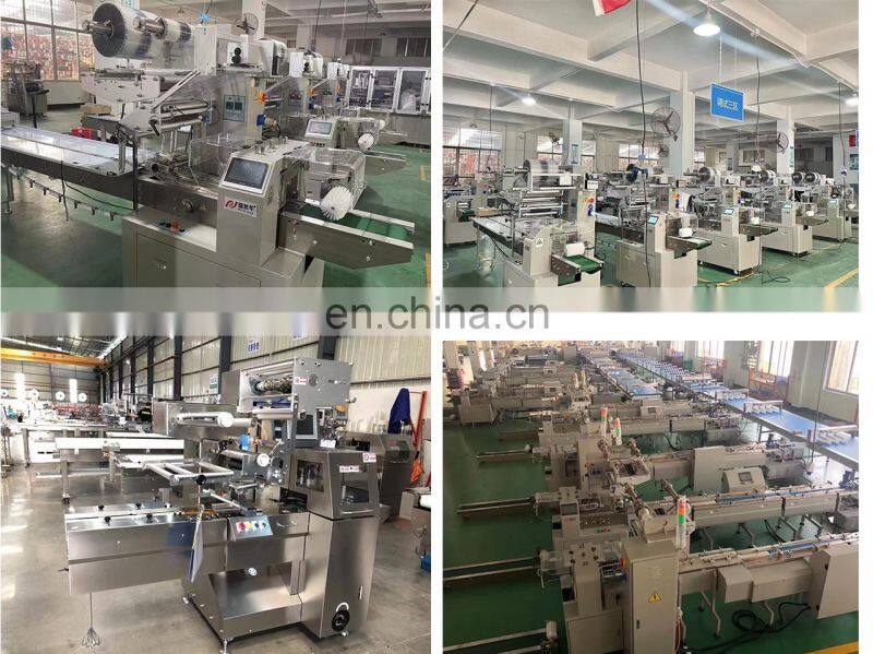 High Speed Automatic Pillow Bag Packing Machine for Snack Candy Biscuit Bread Cake