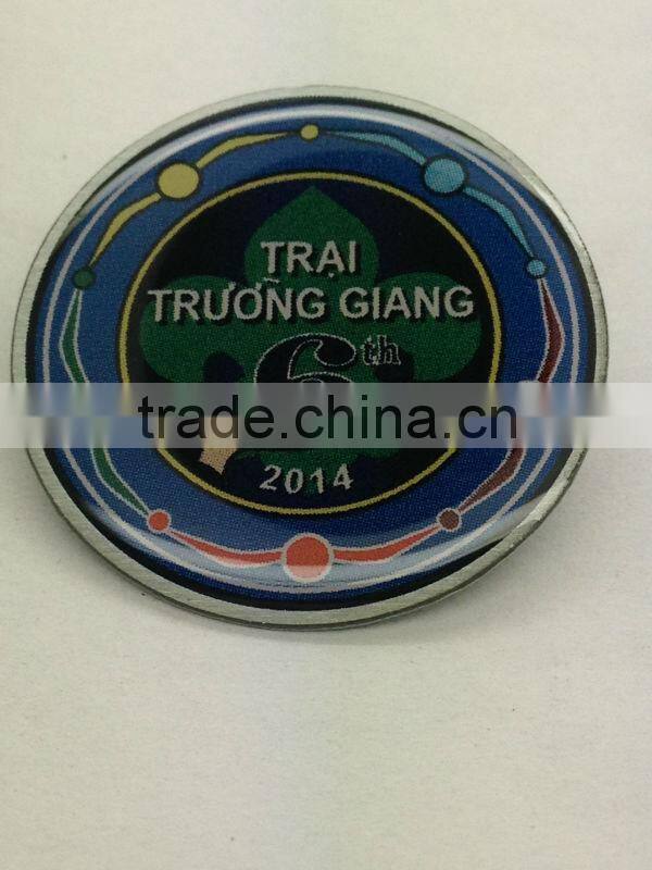 Animal soft enamel custom offset print lapel pins/custom lapel pins