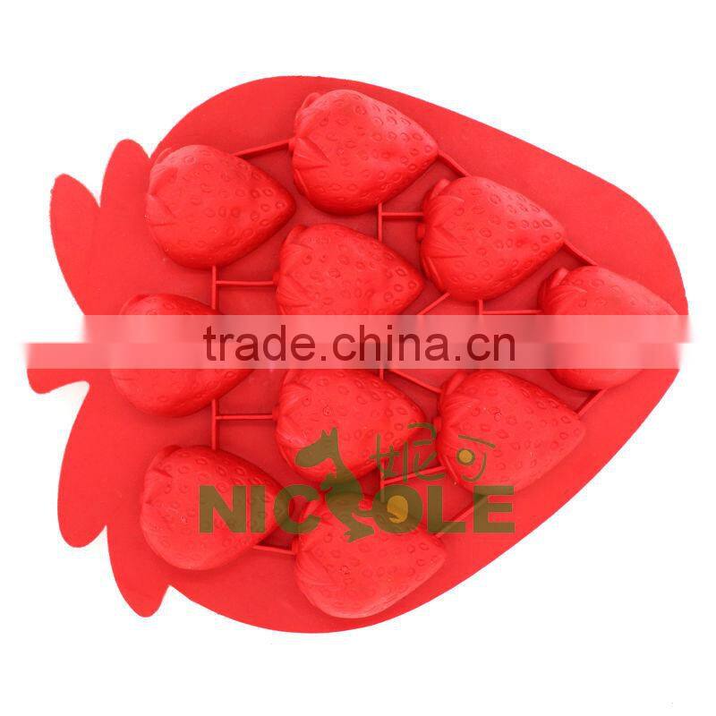 2013 zibo nicole new BC0002 silicone and plastic pineapple ice tray mold ice cube molds