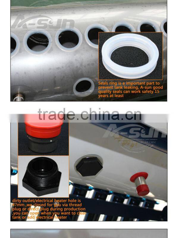 4Solar water heater system vaccum tube solar water heater compact solar water heater