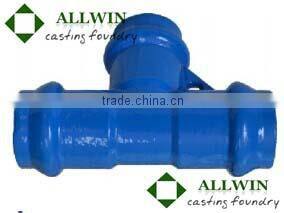 ductile iron double socket elbow for pvc pipe