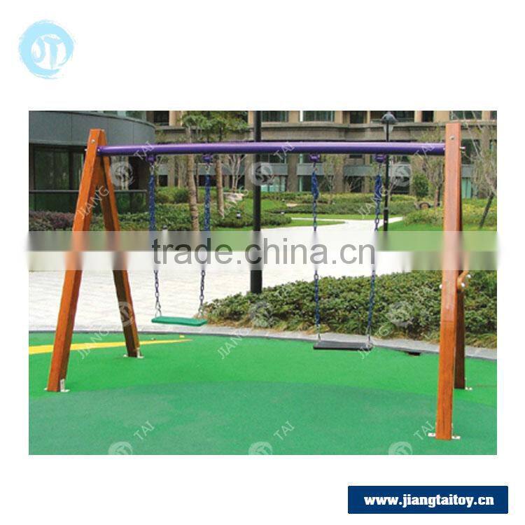 JT-11904B cheap children wooden swing outdoor garden swing sets for adults