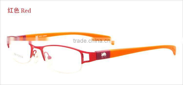 Style colored design full frame metal TR90 changeable temple for women eyewear