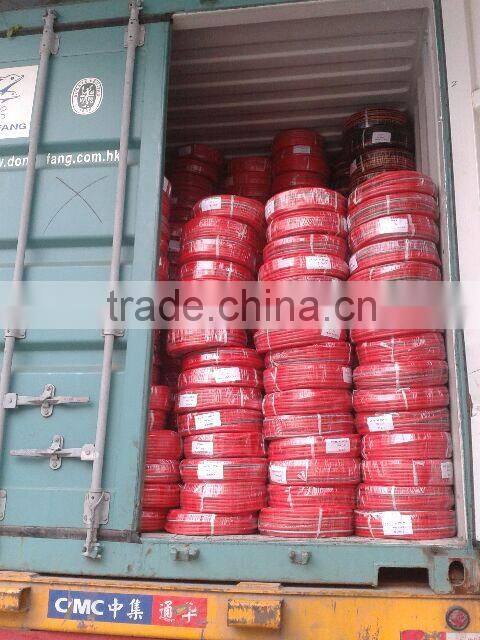 2014 Red PVC Gas / Air Hose with Sky blue strips 14/'' Made In China