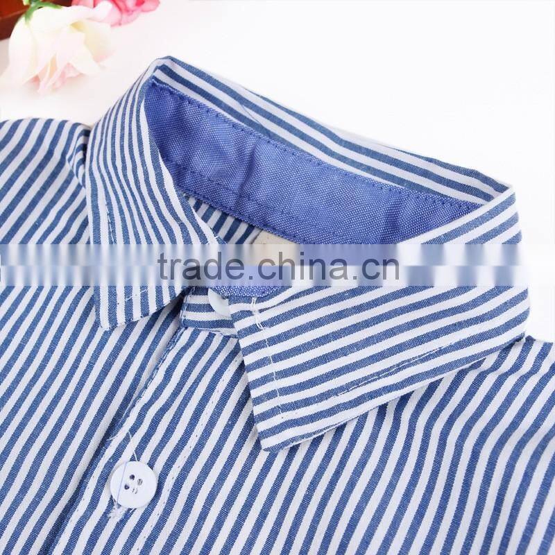 2016 Spring & Autumn Baby Boy Clothing Set European Style Handsome Boy Strip Jeans + Shirts