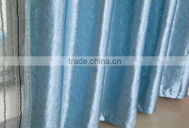 New style Embossed Blackout Curtains for Living room fabric window curtain